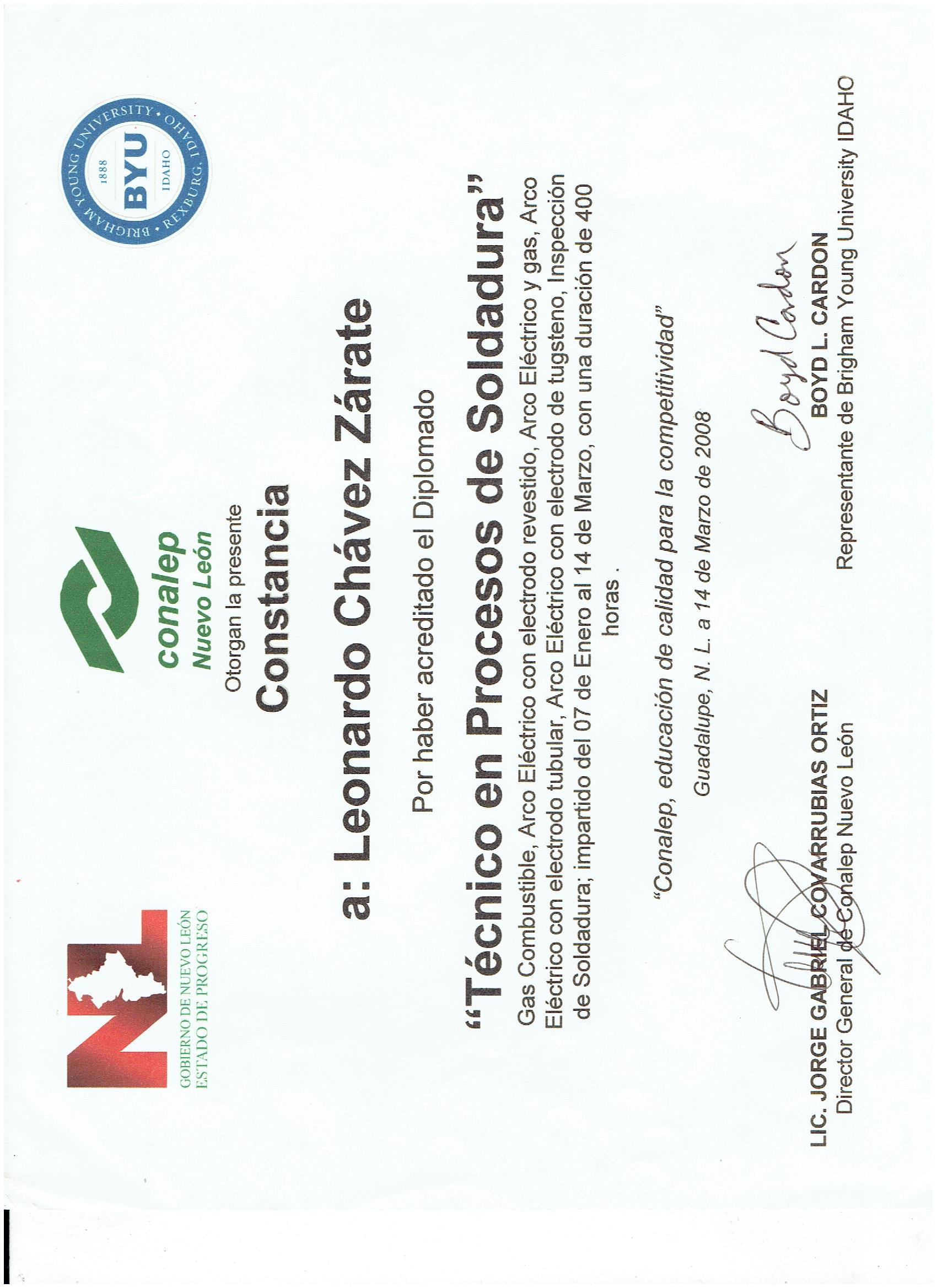 Certificación técnica